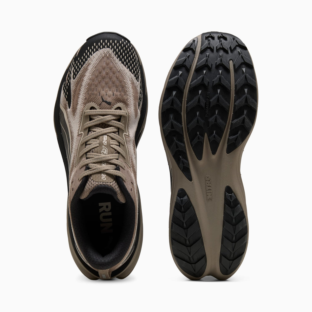 PUMA Velocity NITRO™ Trail Running Shoes Men product view 4 — Mouse Gray-PUMA Black