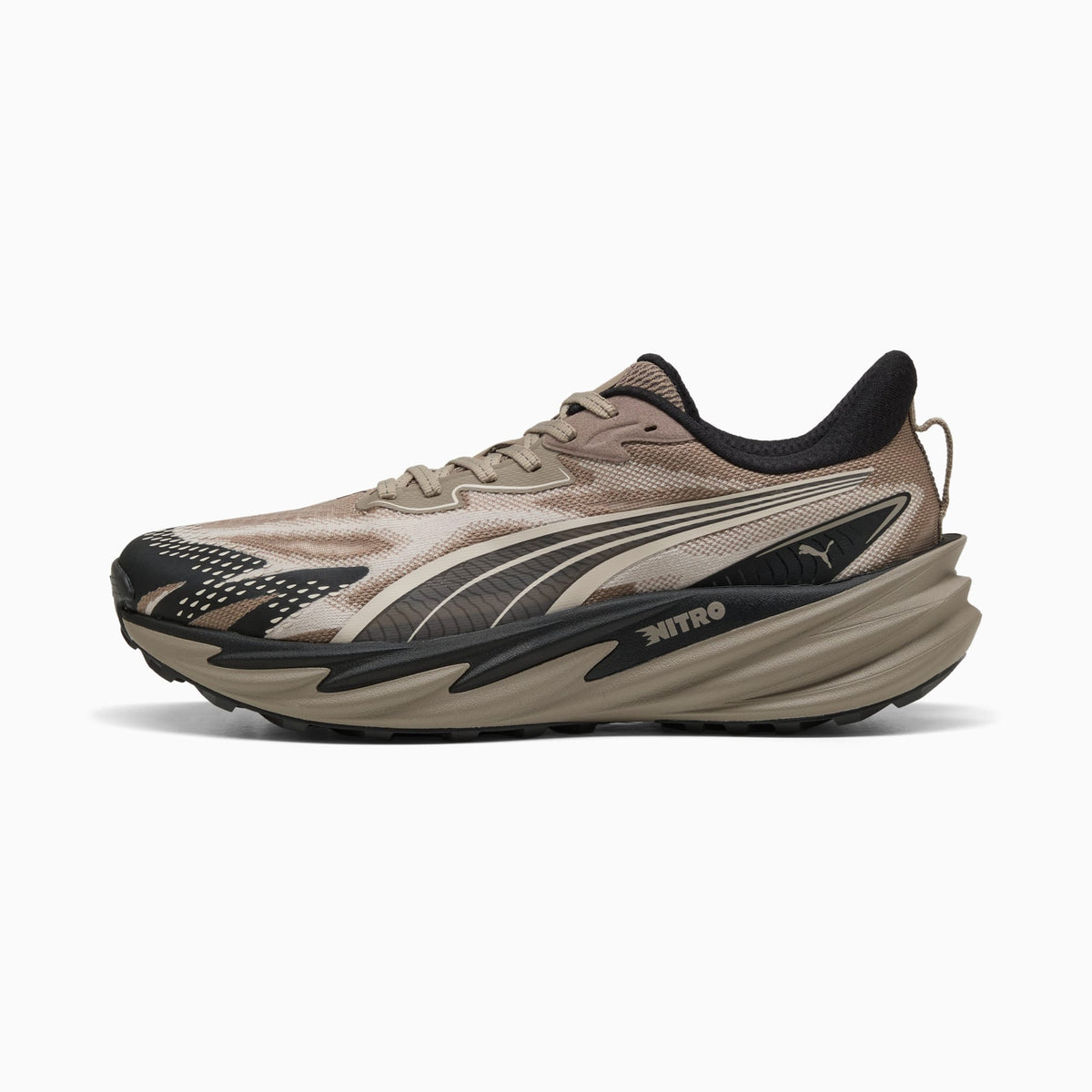 PUMA Velocity NITRO™ Trail Running Shoes Men product view 1 — Mouse Gray-PUMA Black