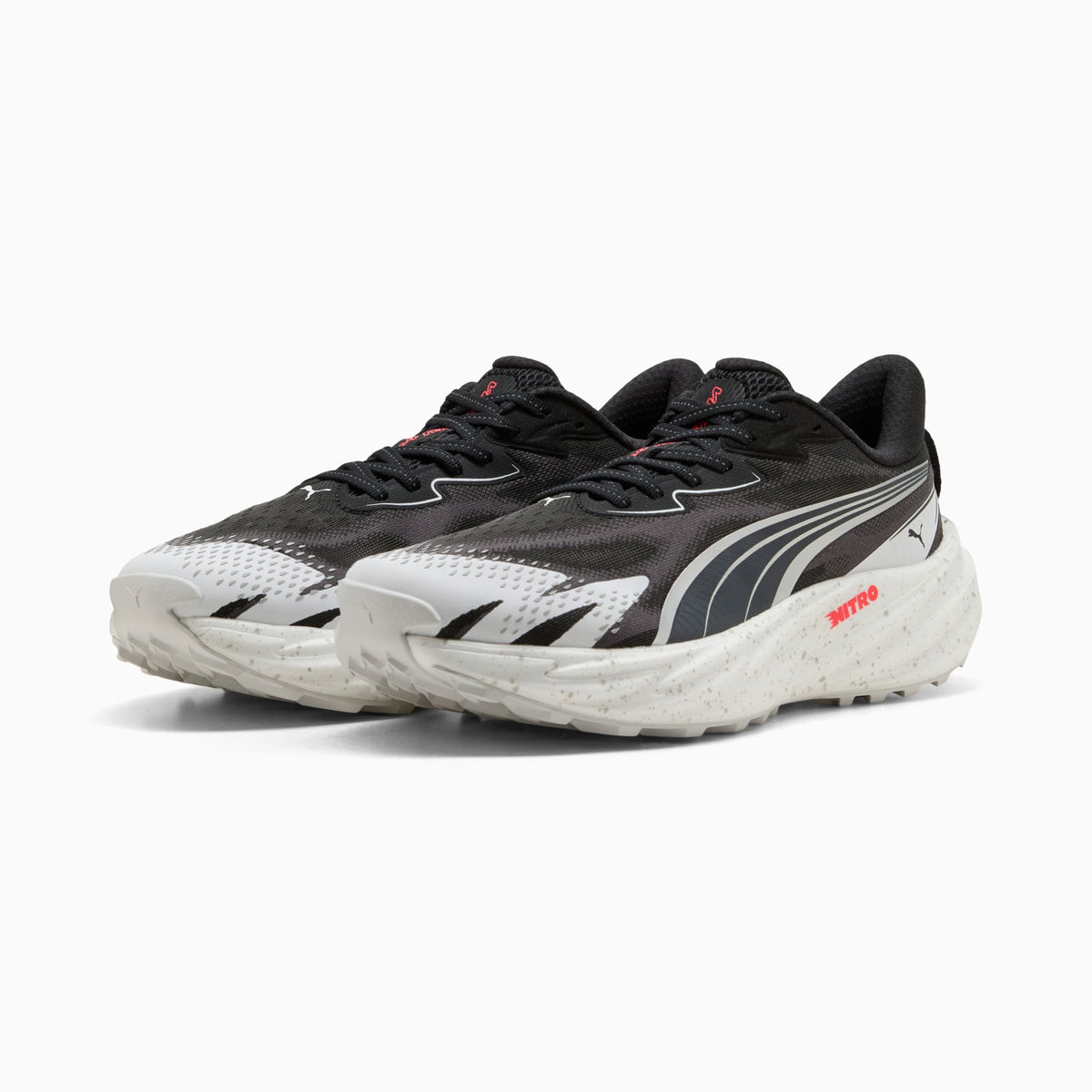 PUMA Velocity NITRO™ Trail Running Shoes Men product view 2 — PUMA Black-Feather Gray-Ultra Red