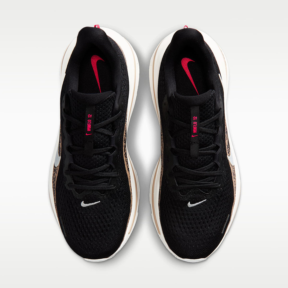 Nike Winflo 12 Women product view 4 — Schwarz/British Khaki/Fusion Red/Sail