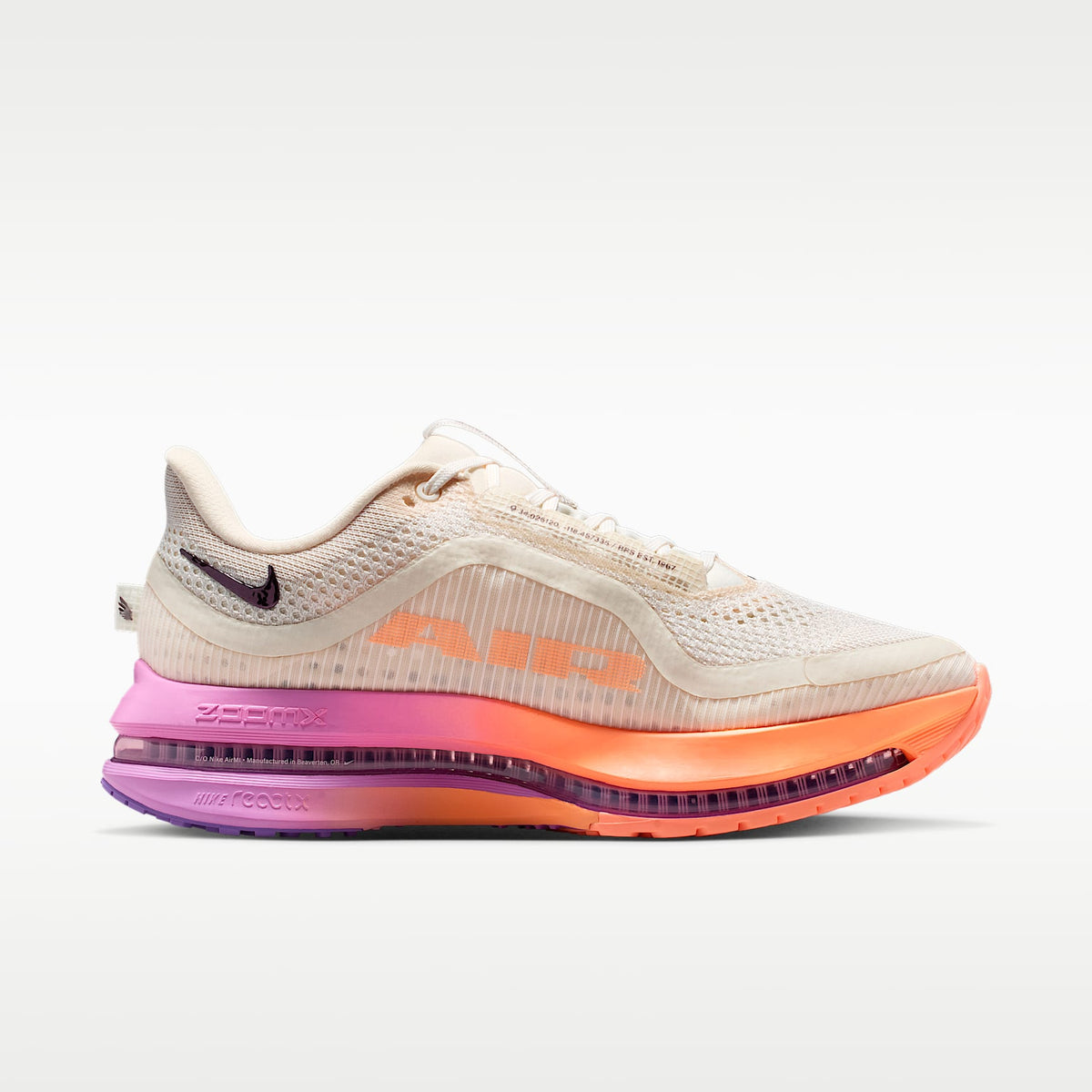 Nike Pegasus Premium Women product view 3 — Chalk/Orange Pulse/Light Magenta/Tattoo