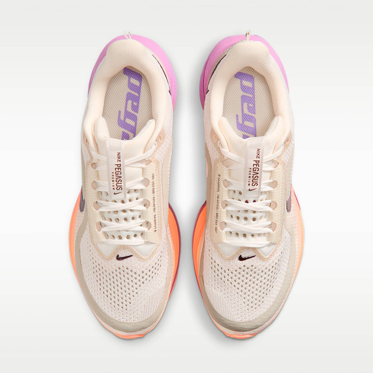 Nike Pegasus Premium Women product view 4 — Chalk/Orange Pulse/Light Magenta/Tattoo