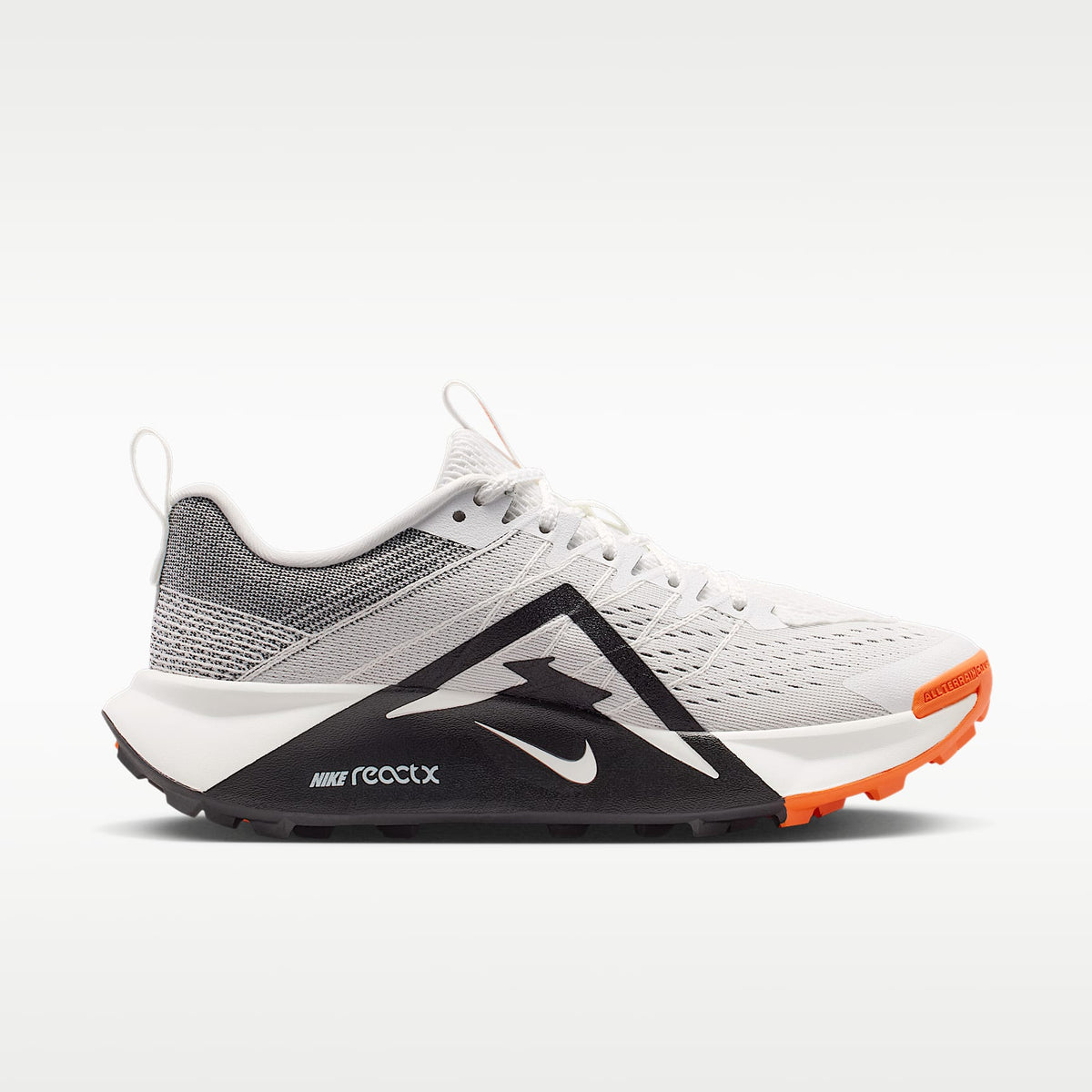 Nike Wildhorse 10 Women product view 3 — Summit White/Safety Orange/Phantom/Schwarz