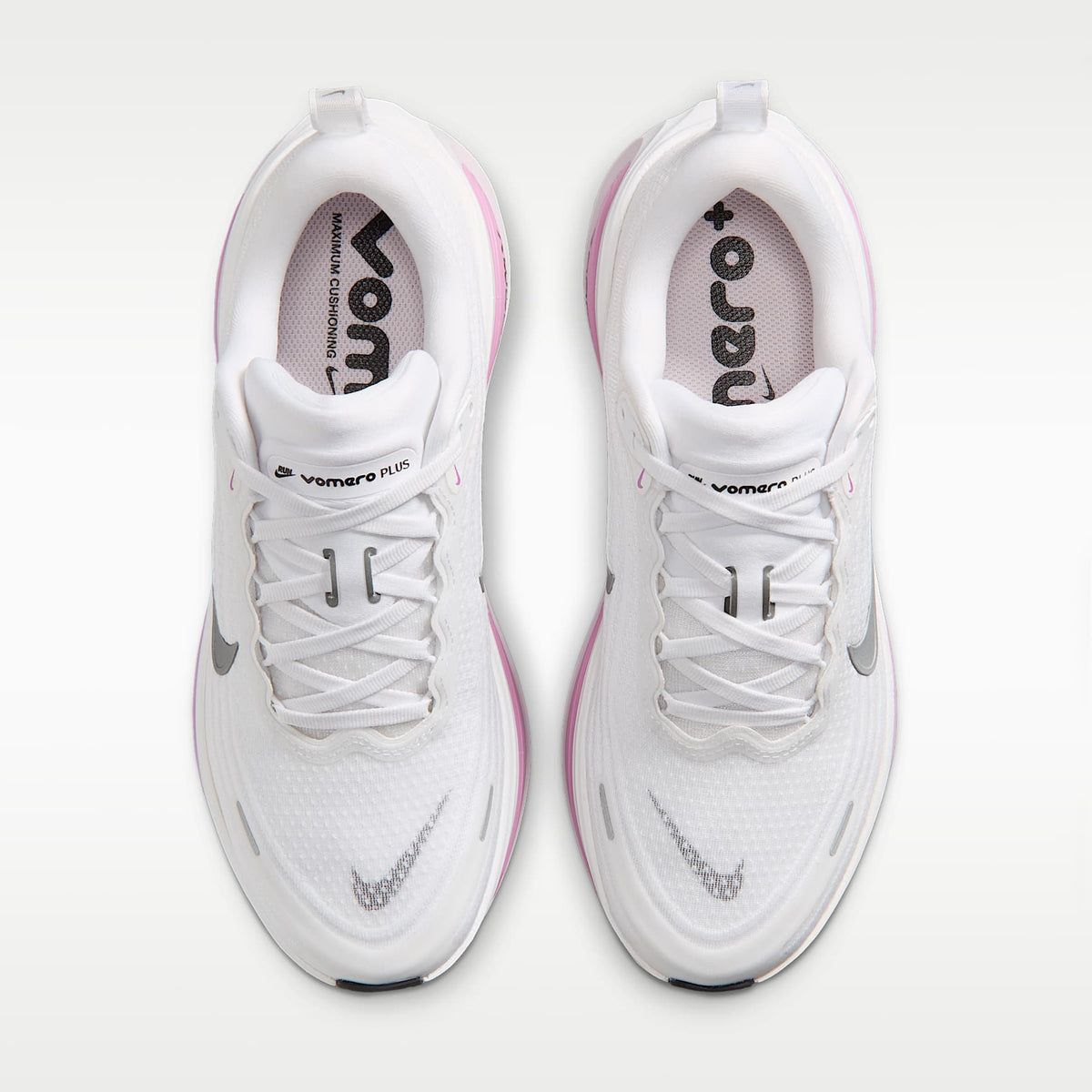 Nike Vomero Plus Women product view 4 — Weiß/Bleached Lilac/Summit White/Metallic Silver