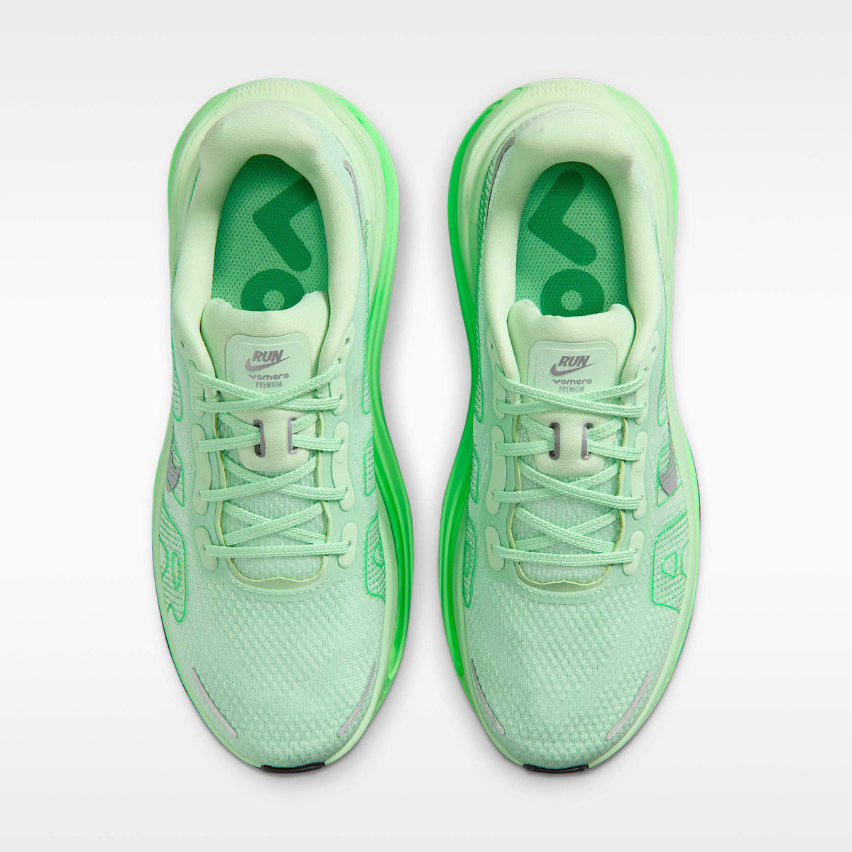 Nike Vomero Premium Women product view 4 — Cucumber Calm/Illusion Green/Green Spark/Metallic Silver