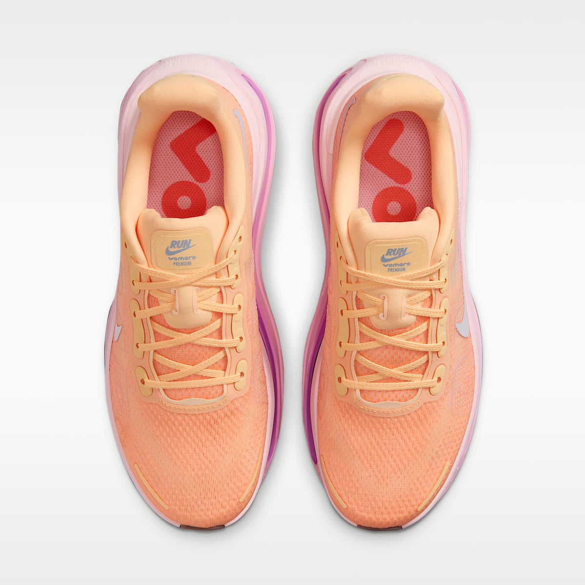 Nike Vomero Premium Women product view 4 — Tangerine Tint/Bright Crimson/Pink Foam/Tattoo