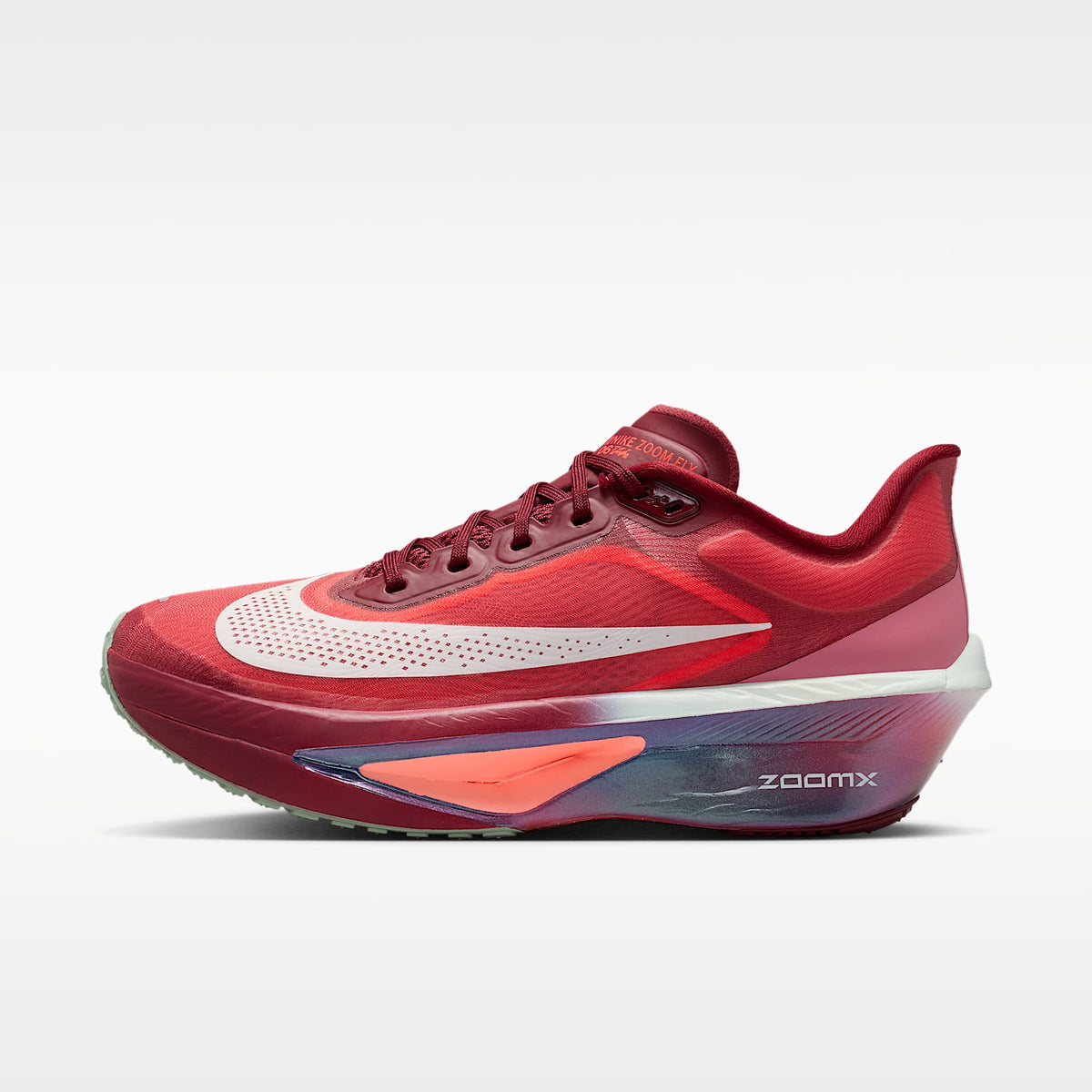 Nike Zoom Fly 6 SE Women product view 1 — Team Red/Bright Crimson/Peony/Barely Green