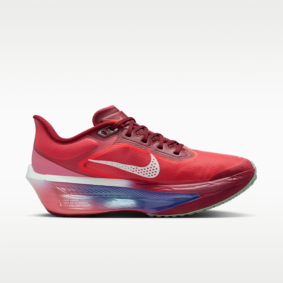 Nike Zoom Fly 6 SE Women product view 3 — Team Red/Bright Crimson/Peony/Barely Green