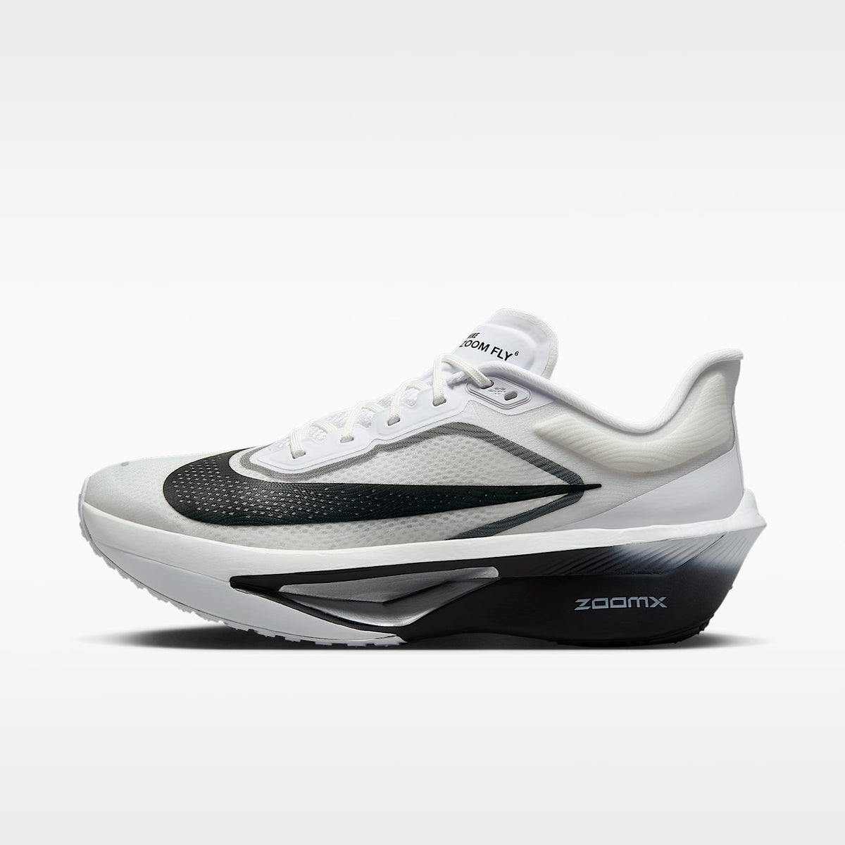 Nike Zoom Fly 6 Men product view 1 — Weiß/Smoke Grey/Metallic Silver/Schwarz