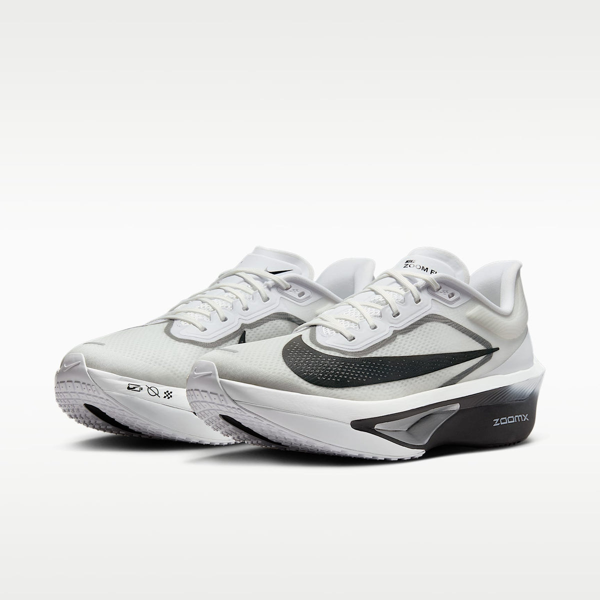 Nike Zoom Fly 6 Men product view 5 — Weiß/Smoke Grey/Metallic Silver/Schwarz