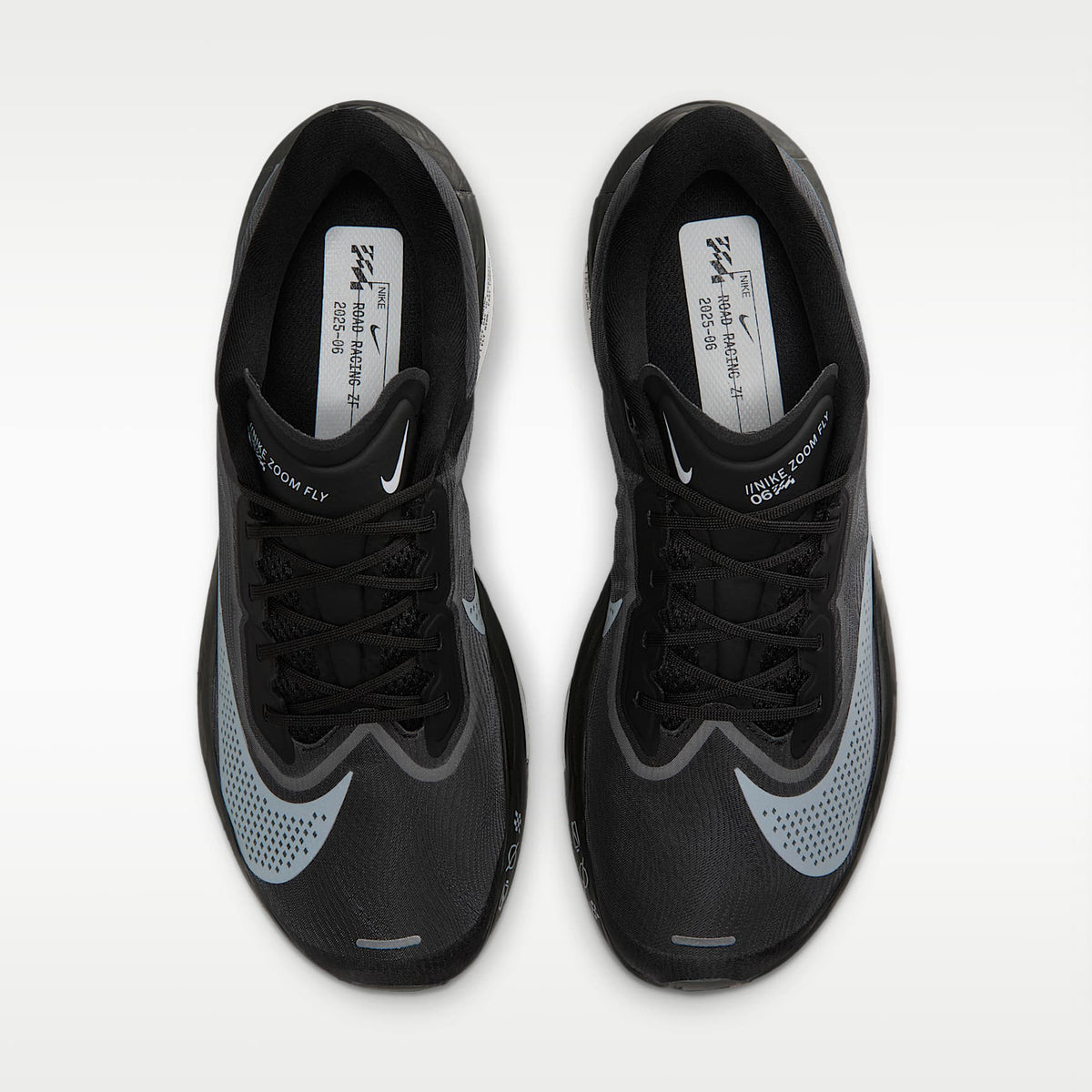 Nike Zoom Fly 6 Men product view 4 — Schwarz/Light Smoke Grey/Weiß
