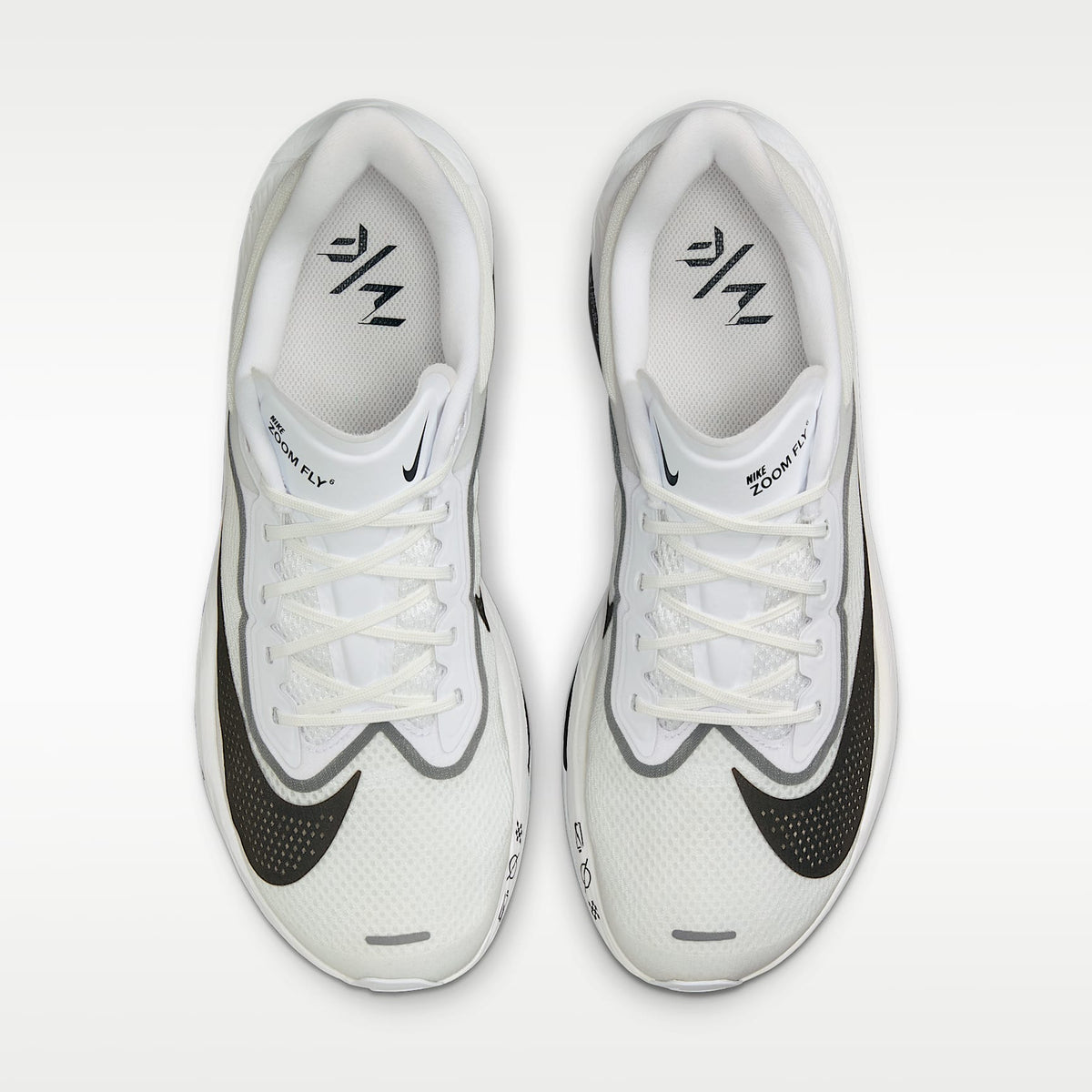 Nike Zoom Fly 6 Men product view 4 — Weiß/Smoke Grey/Metallic Silver/Schwarz
