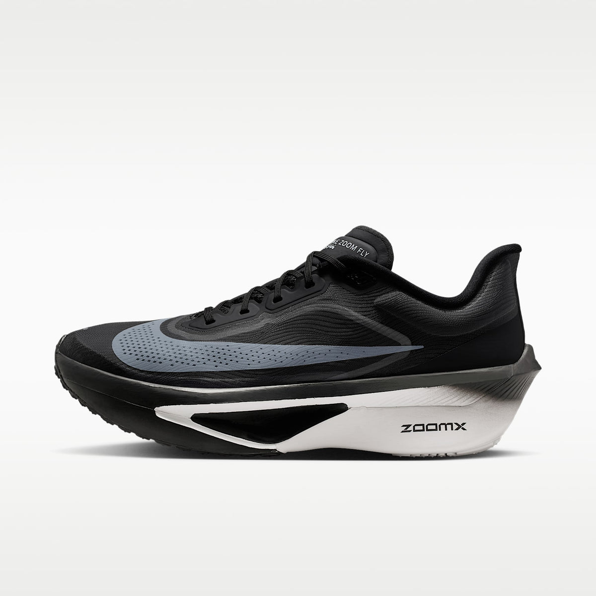 Nike Zoom Fly 6 Men product view 1 — Schwarz/Light Smoke Grey/Weiß
