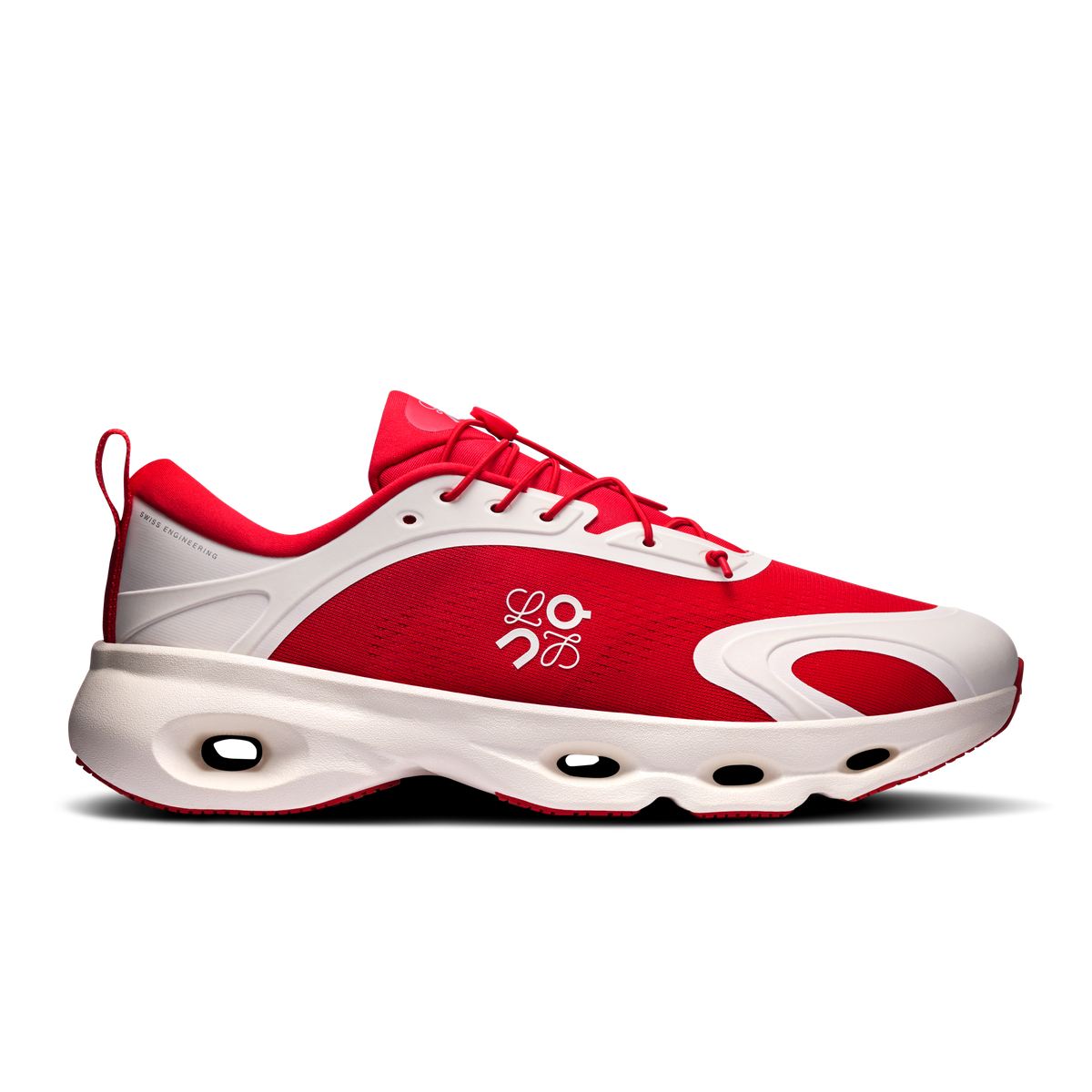 On Cloudsolo LOEWE Men product view 1 — Red | Eggshell