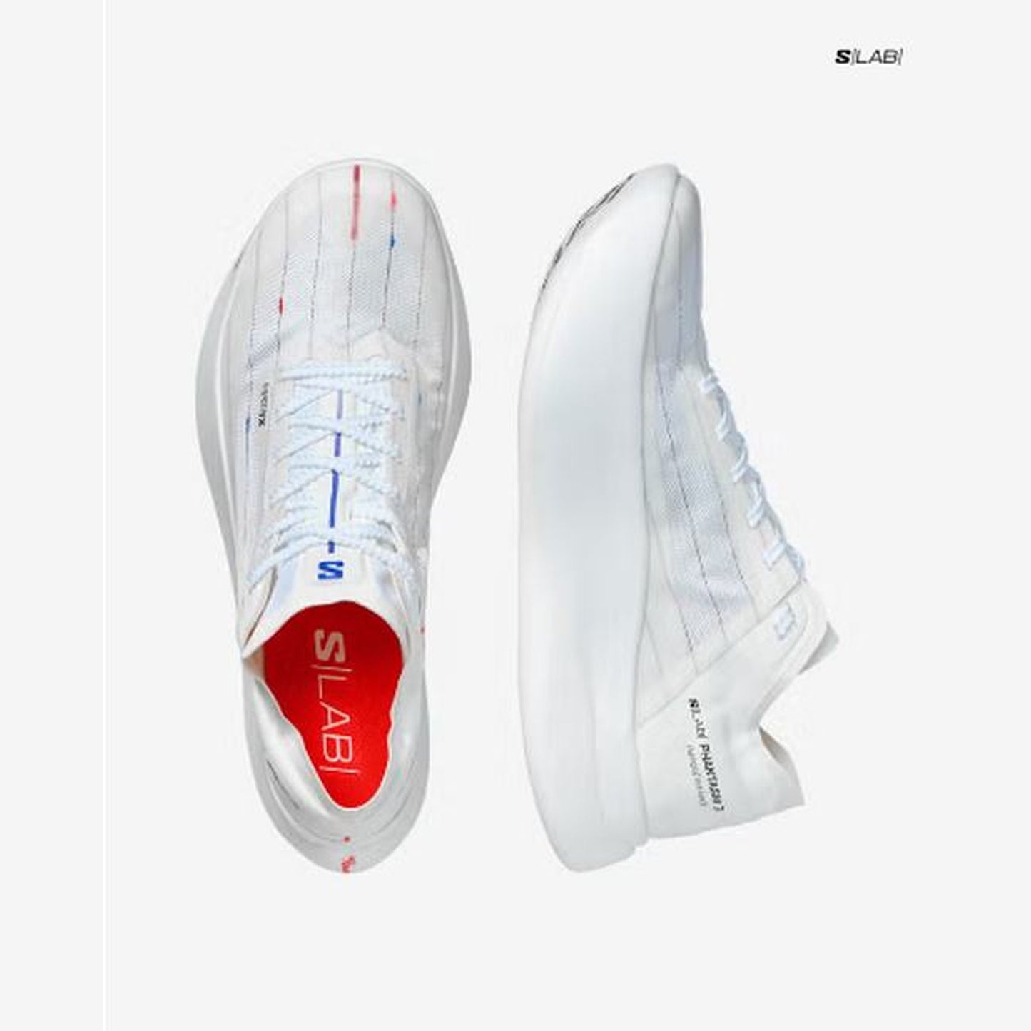 Salomon S/LAB Phantasm 3 Made in France - top or pair view - White