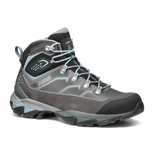 Asolo Acadia Mid GTX – Women's product view 1 — GRAPHITE / SKY BLUE