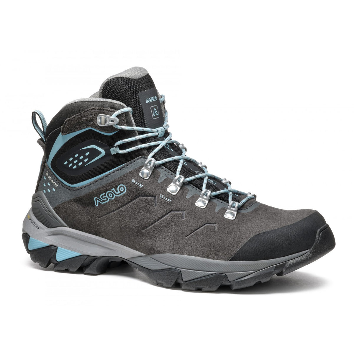 Asolo Acadia Mid LTH GTX – Women's product view 1 — GRAPHITE / SKY BLUE