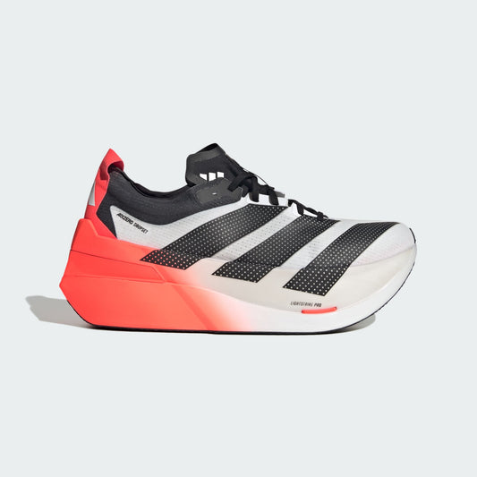 Adidas Adizero Dropset Elite LA6218 Cloud White Solar Red Core Black side view