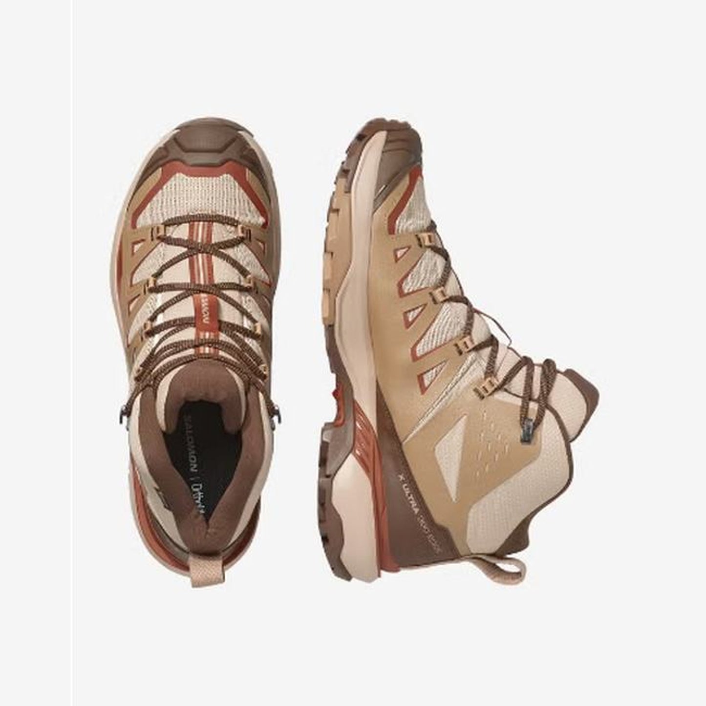 Salomon X Ultra 360 Edge Mid GORE-TEX Men - top or pair view - Brown