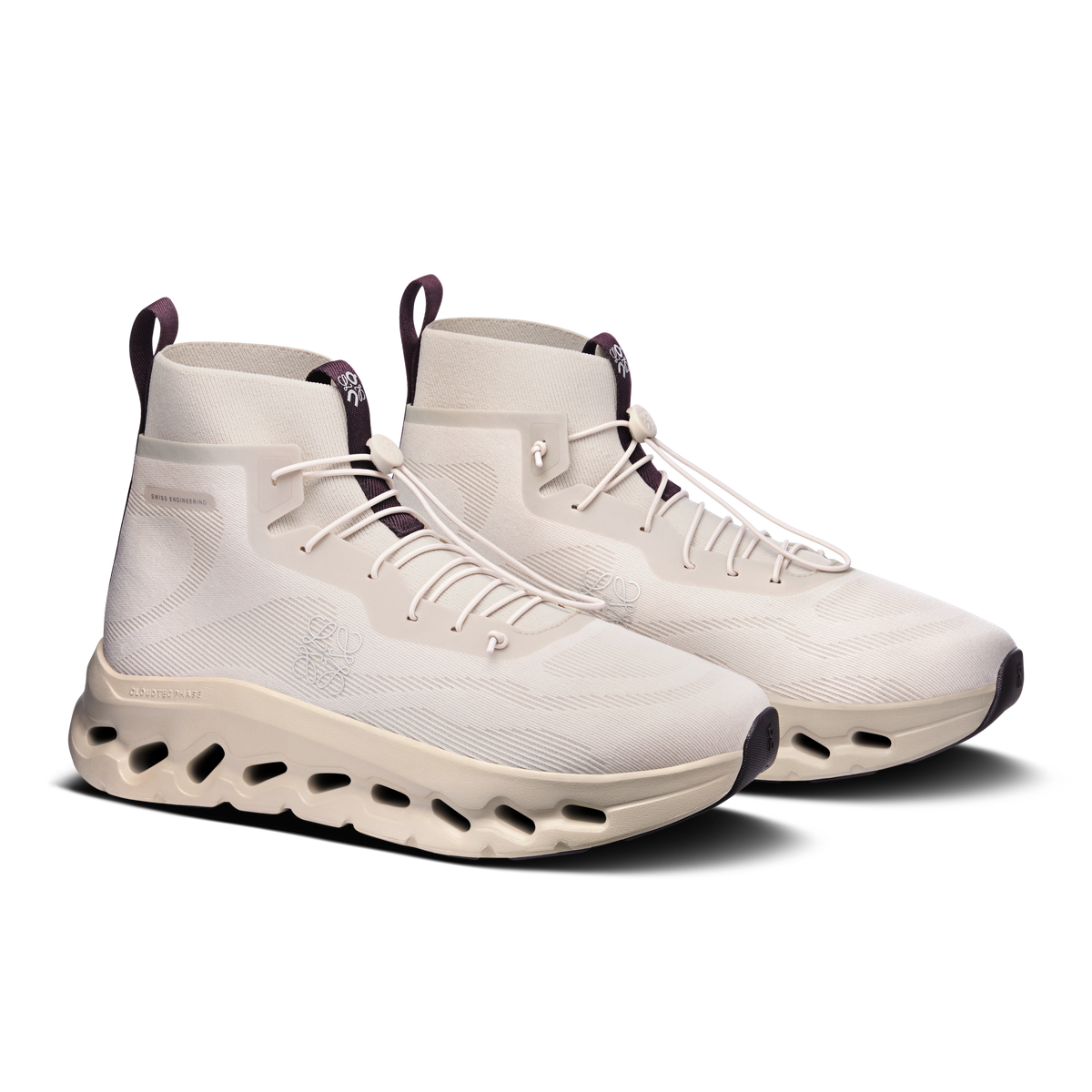 On Cloudtilt Hi LOEWE Men product view 6 — Sand | Oatmeal | Plum