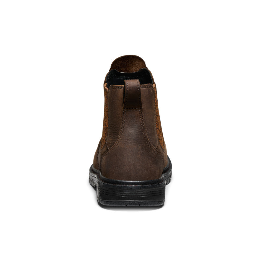 KEEN San Jose Chelsea 90° Heel Boot (Aluminum Toe) Women product view 5 — Cascade Brown/Black