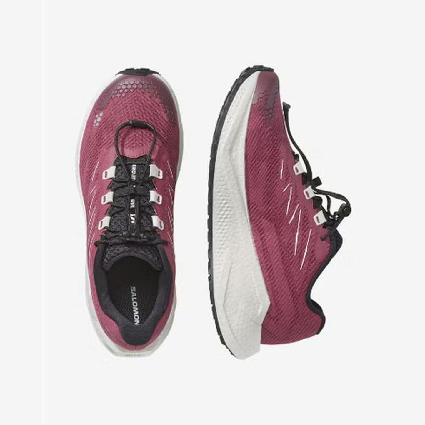 Salomon Aero Blaze 4 GRVL Men - top or pair view - Burgundy