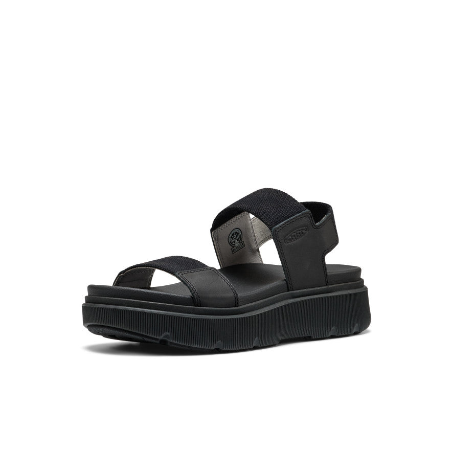 KEEN Elle Mila Backstrap Sandal Women product view 3 — Black/Black