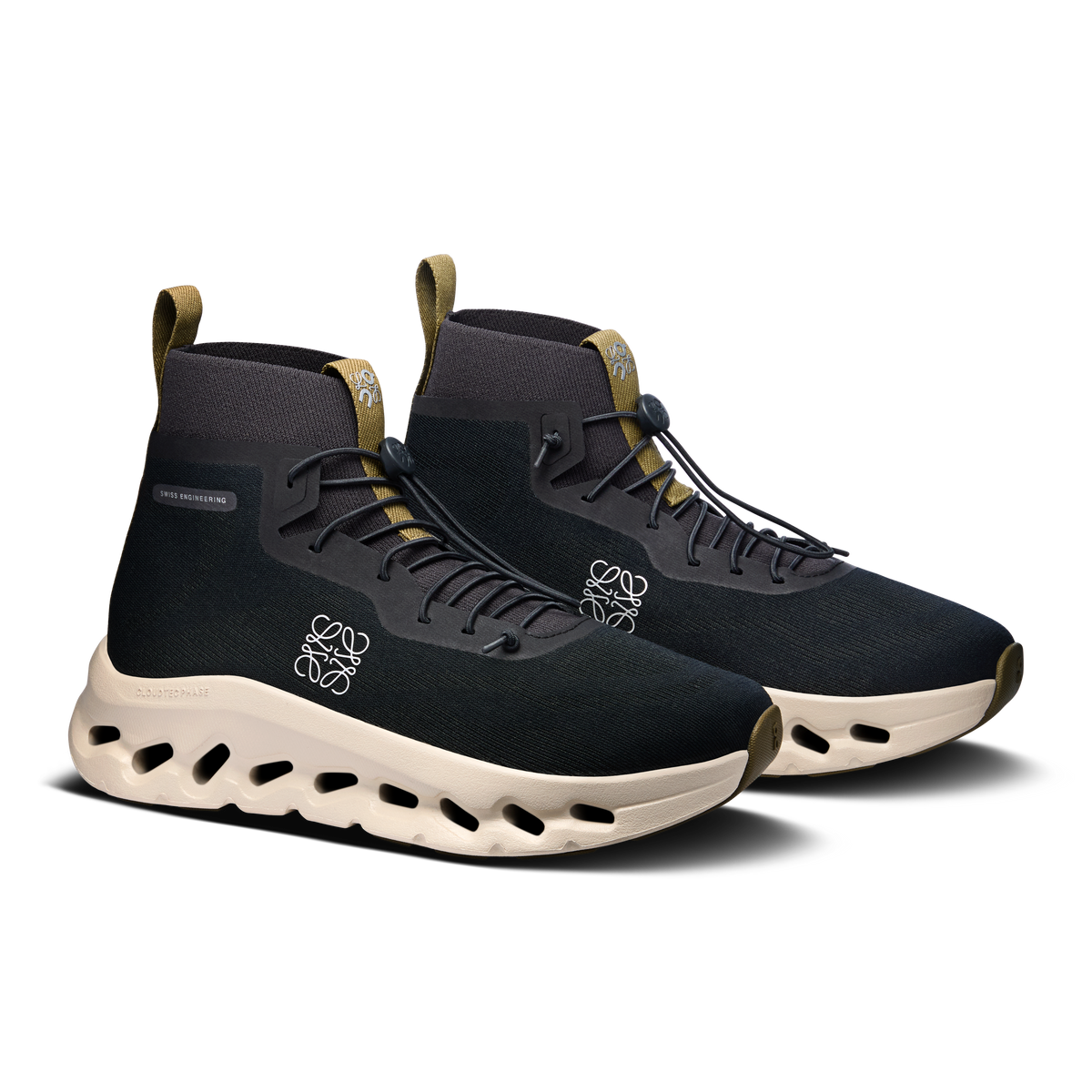 On Cloudtilt Hi LOEWE Women product view 6 — Black | Oatmeal | Olive