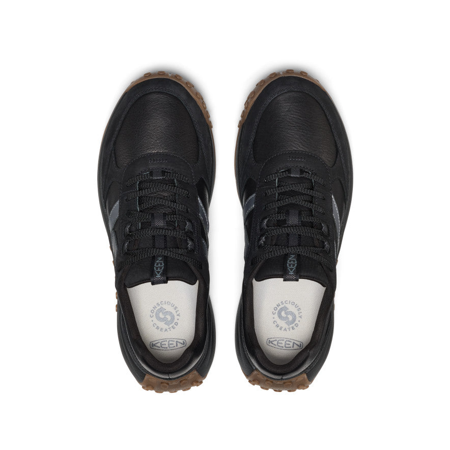 KEEN KS86 Leather Sneaker Men product view 4 — Black