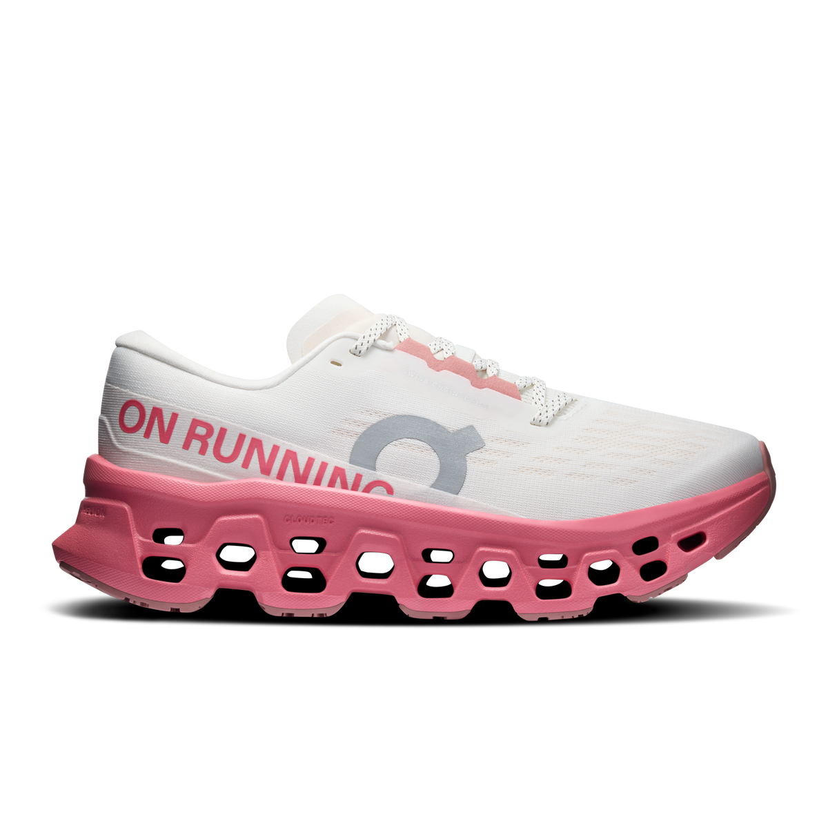 On Cloudmonster 3 Women product view 1 — Ivory | Camellia