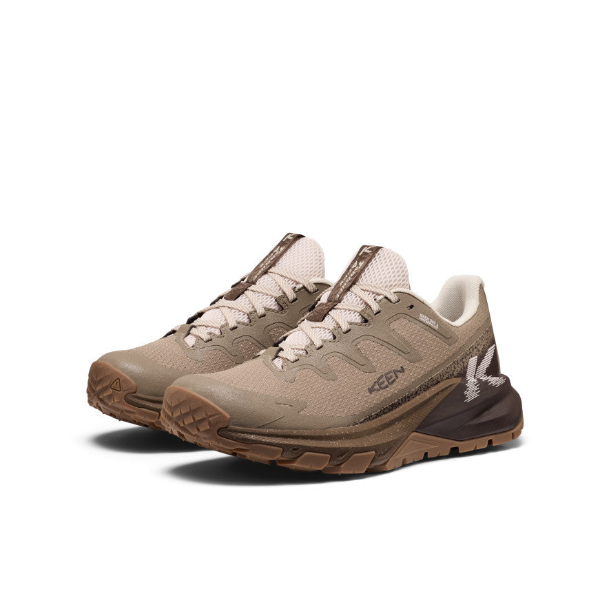 KEEN Targhee Apex Waterproof Hiking Shoe Women product view 2 — Brindle/Peach Blush