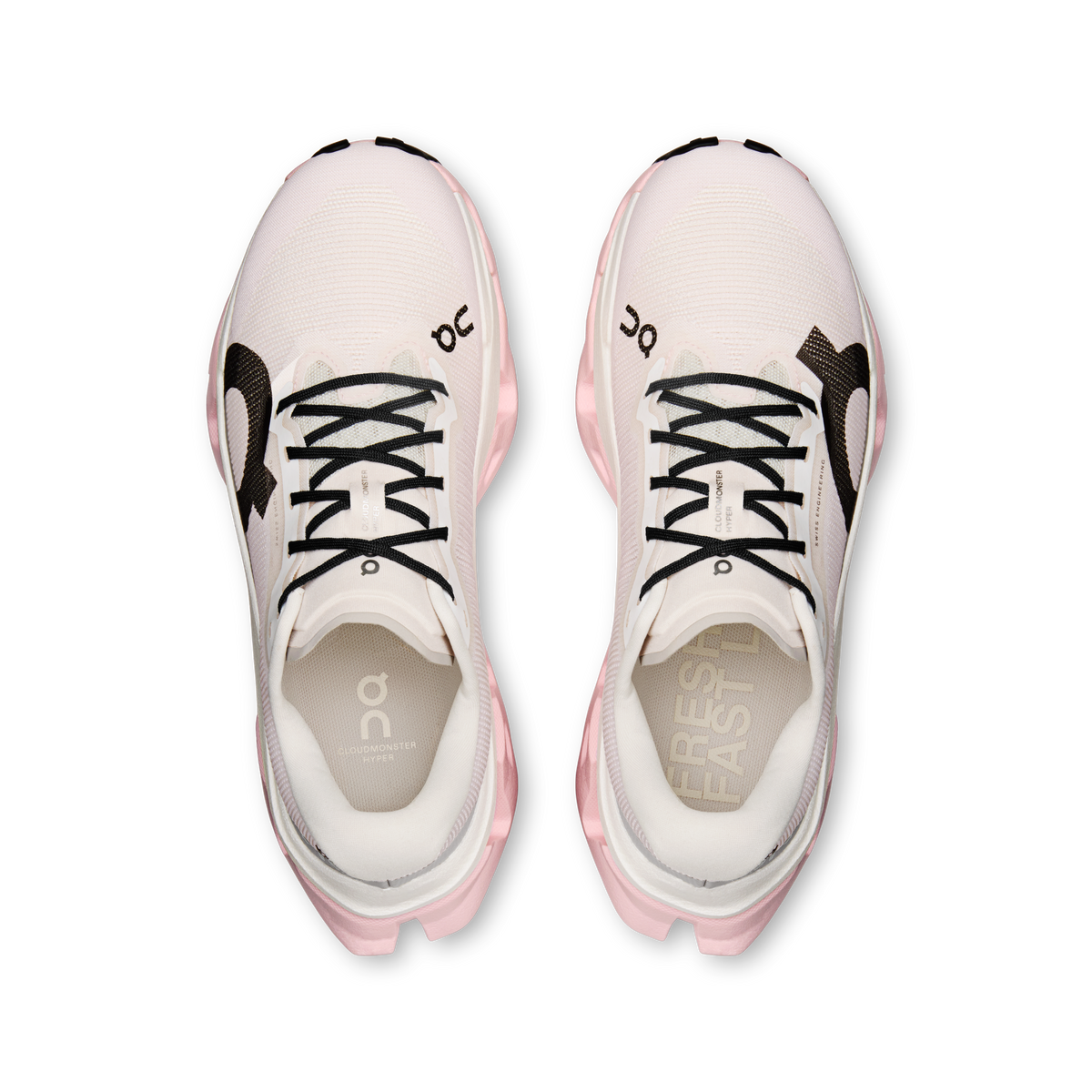 On Cloudmonster 3 Hyper Women product view 2 — Ivory | Peony