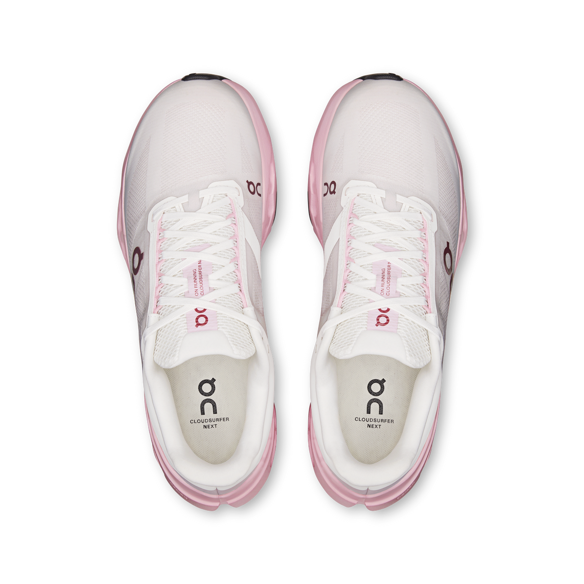 On Cloudsurfer Next Women product view 2 — Peony | Ivory
