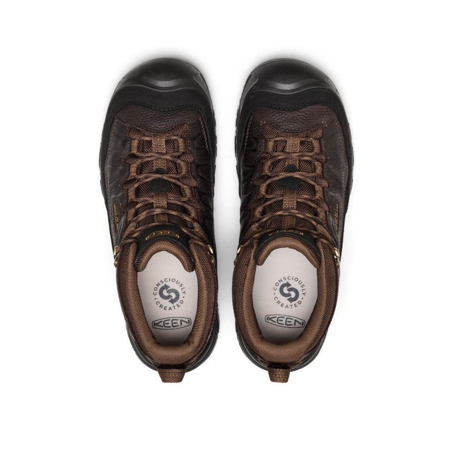 KEEN Targhee IV Waterproof Hiking Boot Men product view 4 — Tumbled Java