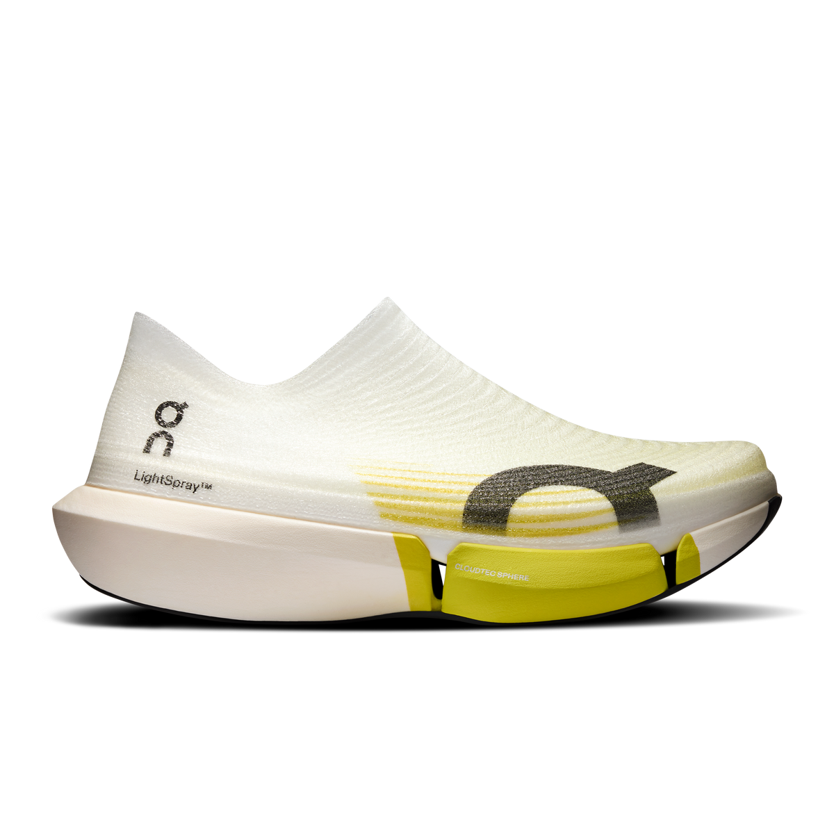 On LightSpray Cloudboom Strike 2 product view 1 — White | Lime