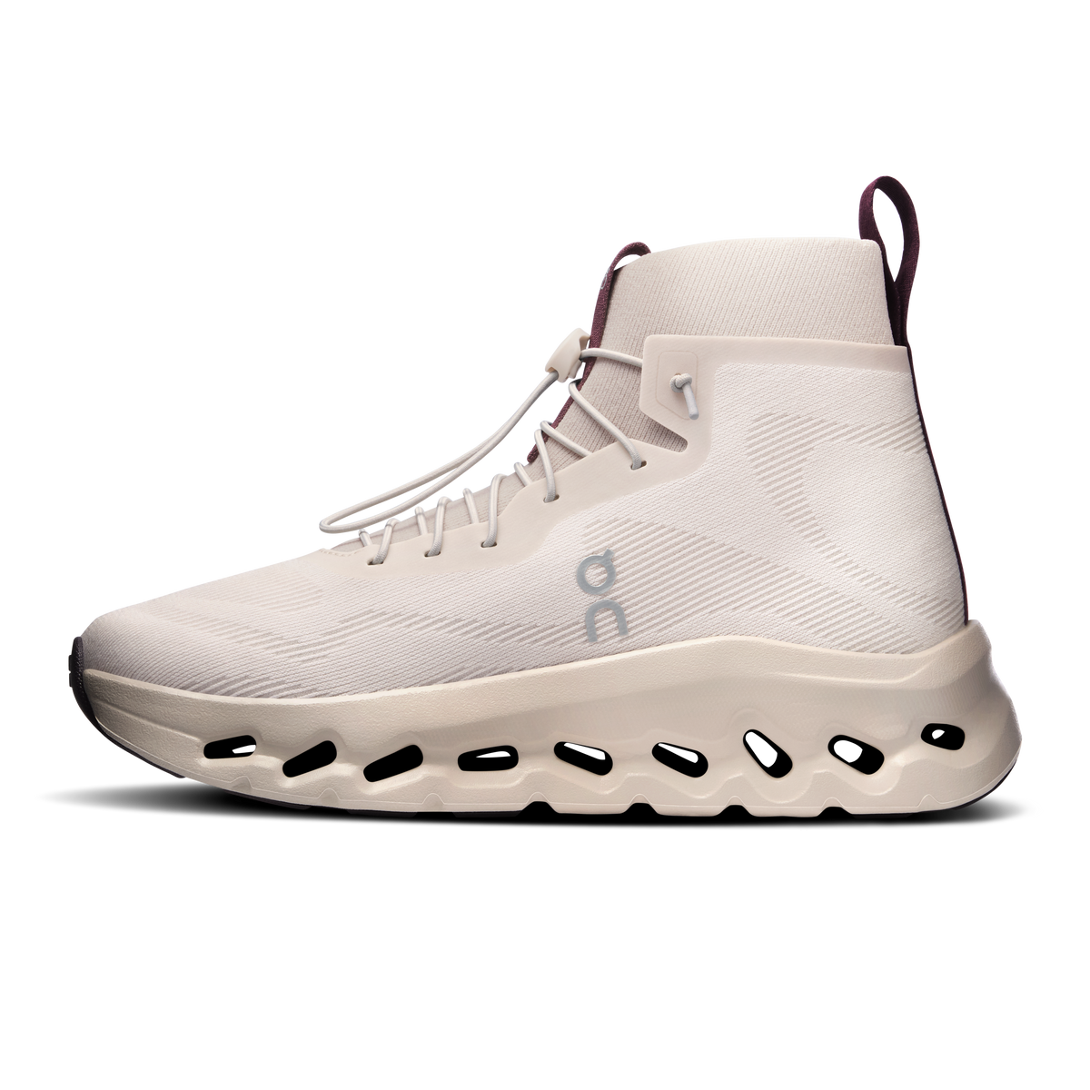 On Cloudtilt Hi LOEWE Women product view 4 — Sand | Oatmeal | Plum