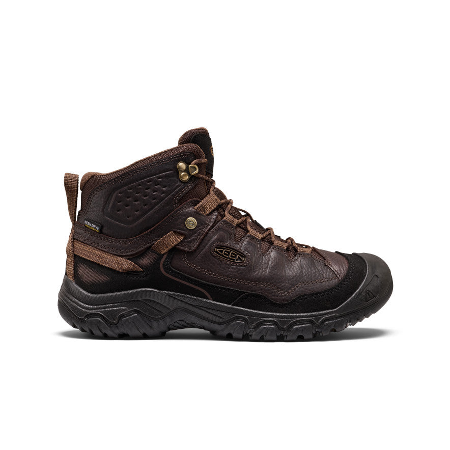 KEEN Targhee IV Waterproof Hiking Boot Men product view 1 — Tumbled Java