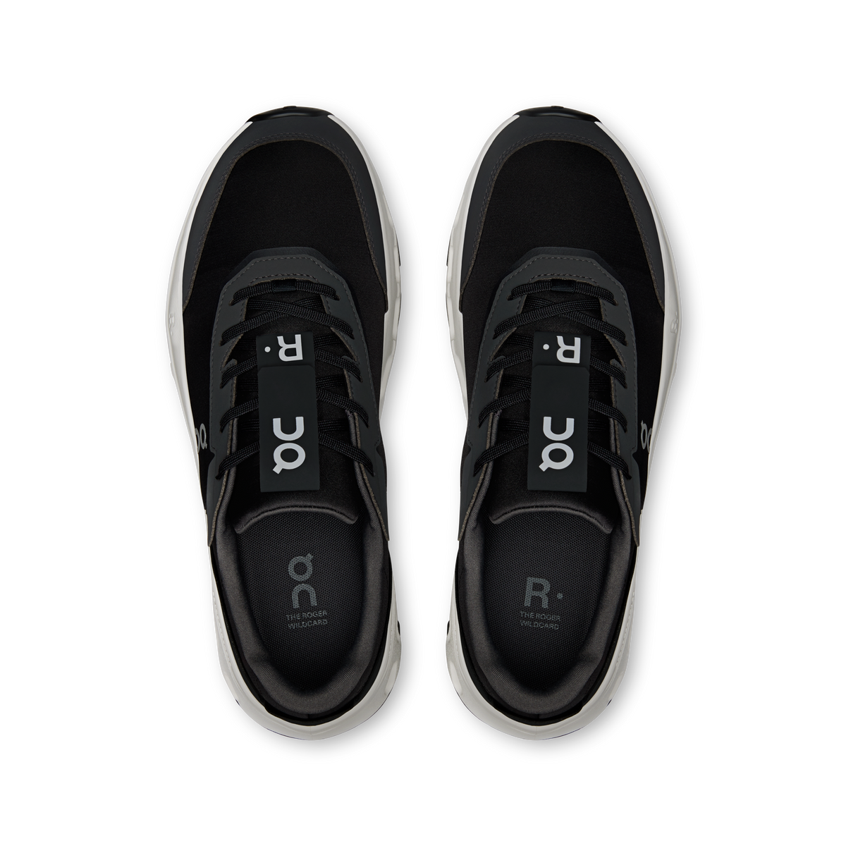 On THE ROGER Wildcard Men product view 2 — Black | White