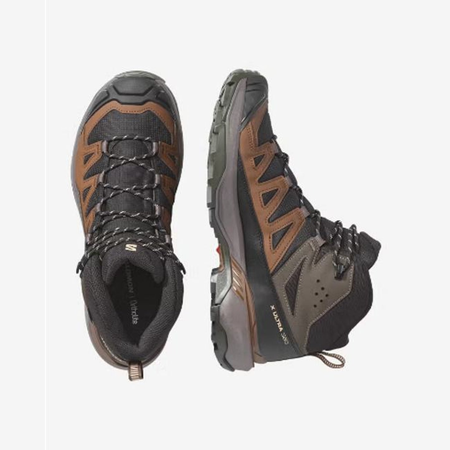 Salomon X Ultra 360 Mid GORE-TEX Men - top or pair view - Dark Grey