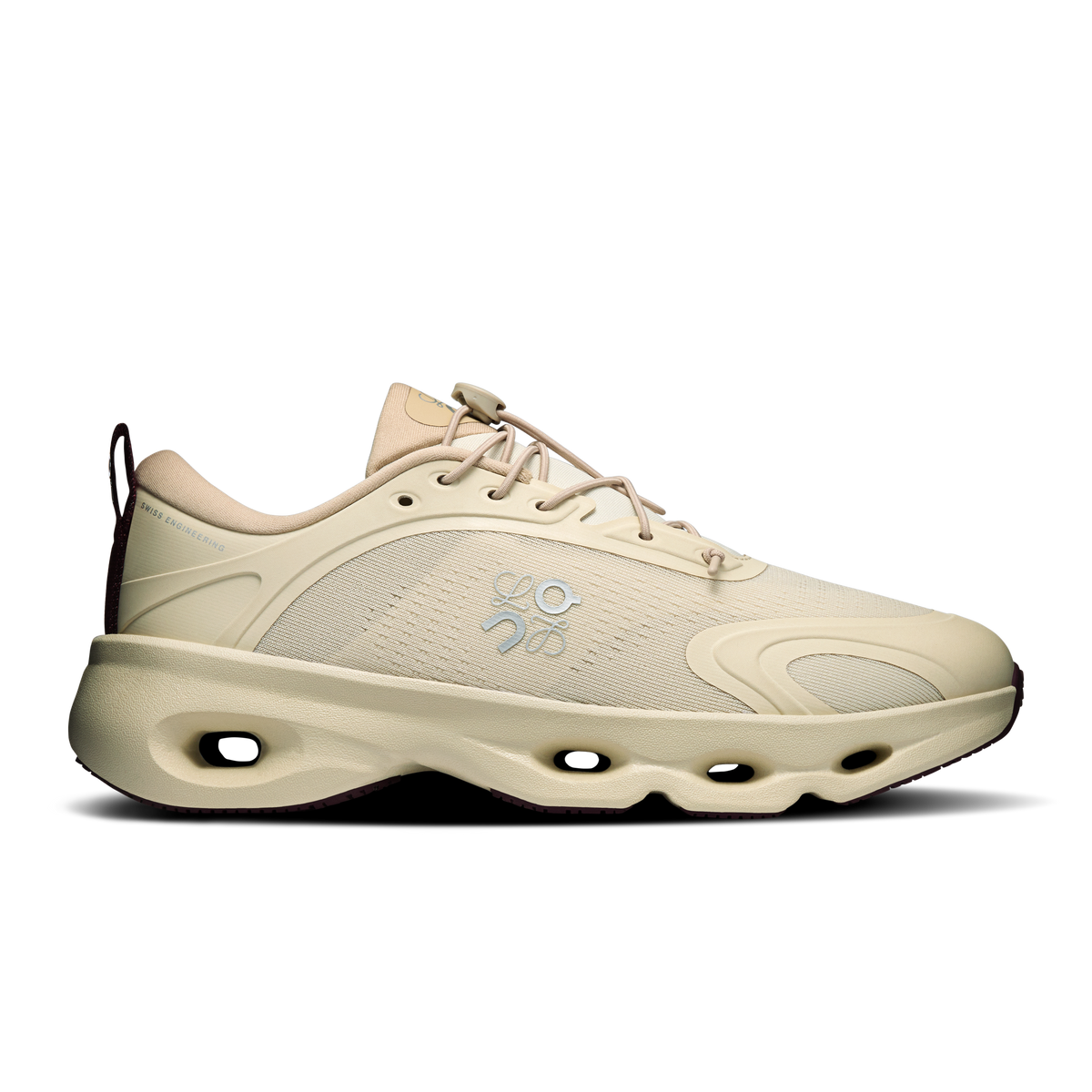 On Cloudsolo LOEWE Women product view 1 — Sand | Burgundy
