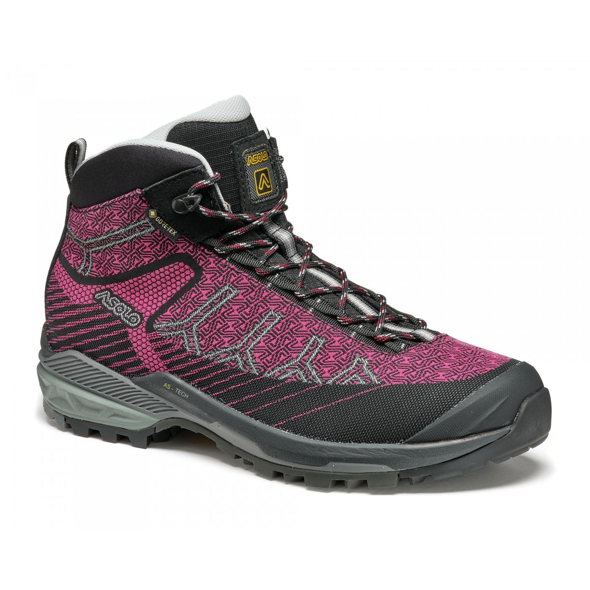 Asolo Falcon EVO Jacquard GV – Women's product view 1 — BLACK / MAGENTA
