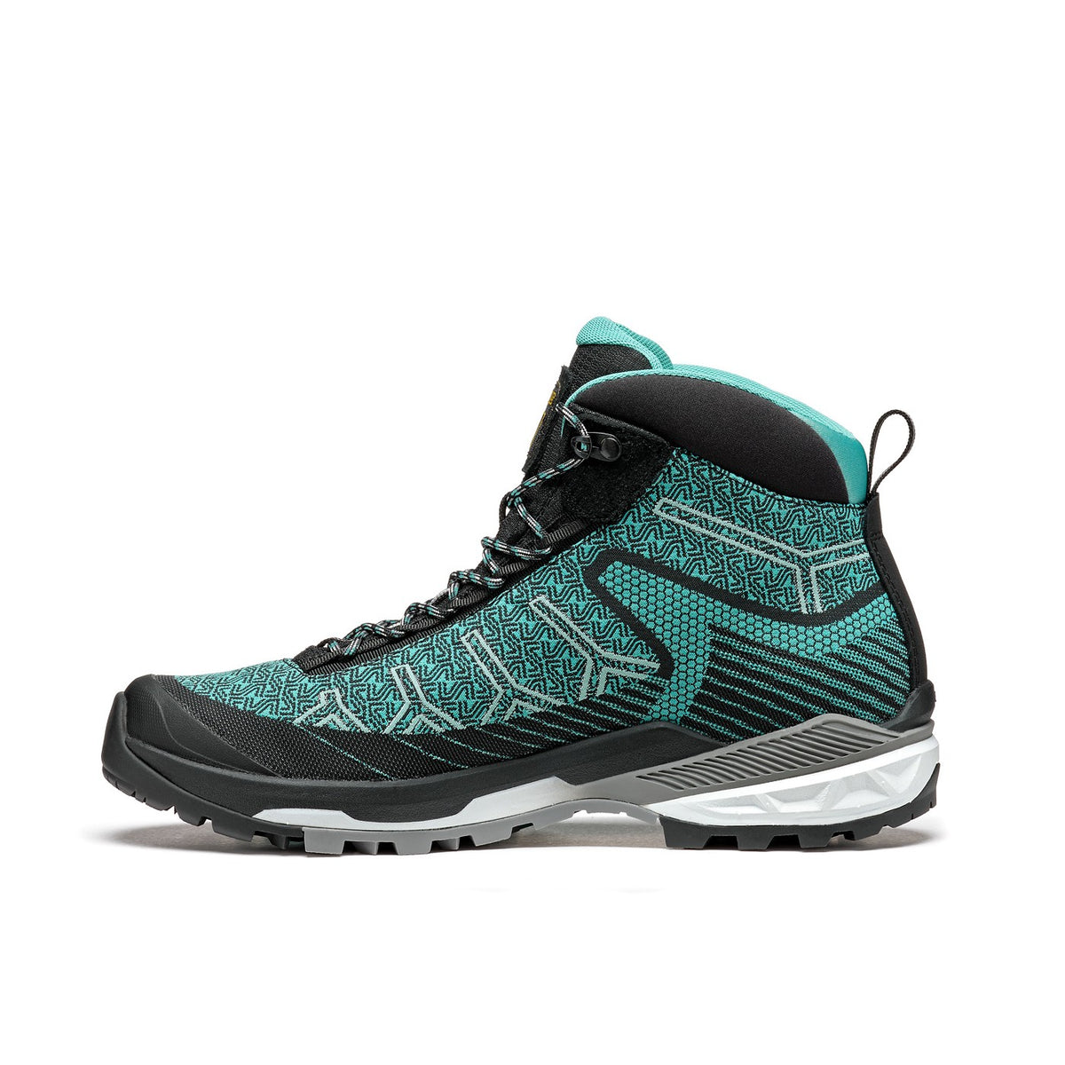 Asolo Falcon EVO Jacquard GV – Women's product view 4 — BLACK / AQUA GREEN