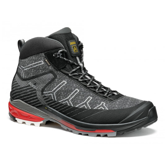 Asolo Falcon EVO Jacquard GV – Men's product view 1 — BLACK / RED