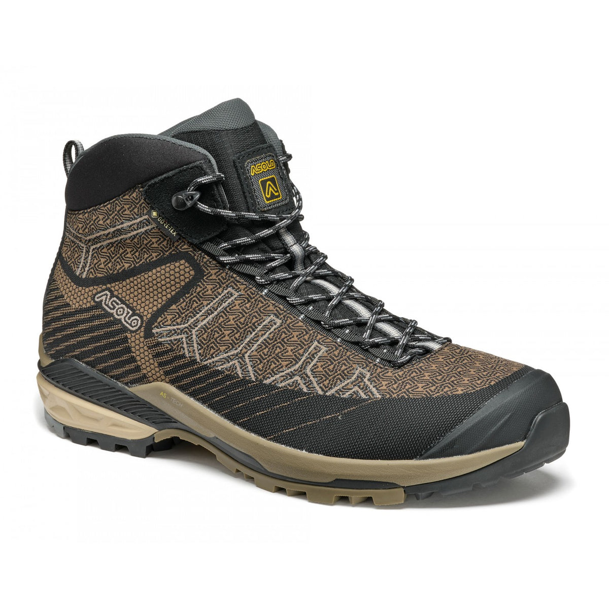 Asolo Falcon EVO Jacquard GV – Men's product view 2 — BLACK / COYOTE