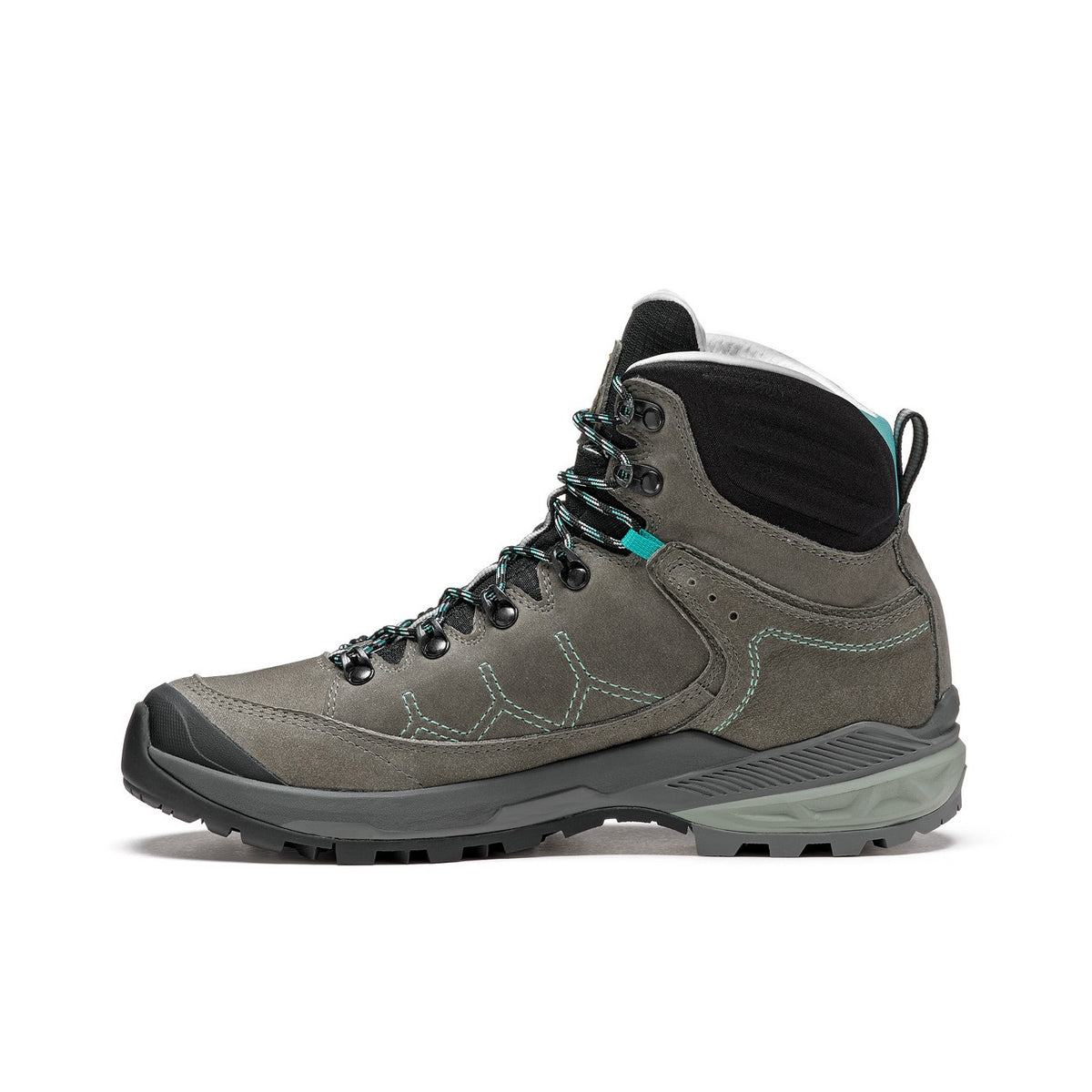 Asolo Falcon EVO NBK GV – Women's product view 4 — GRAPHITE / AQUA GREEN