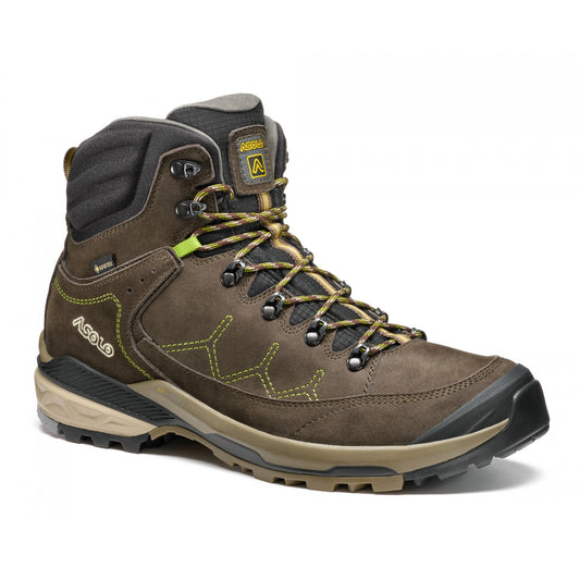 Asolo Falcon EVO NBK GV – Men's product view 1 — DARK BROWN / LIME