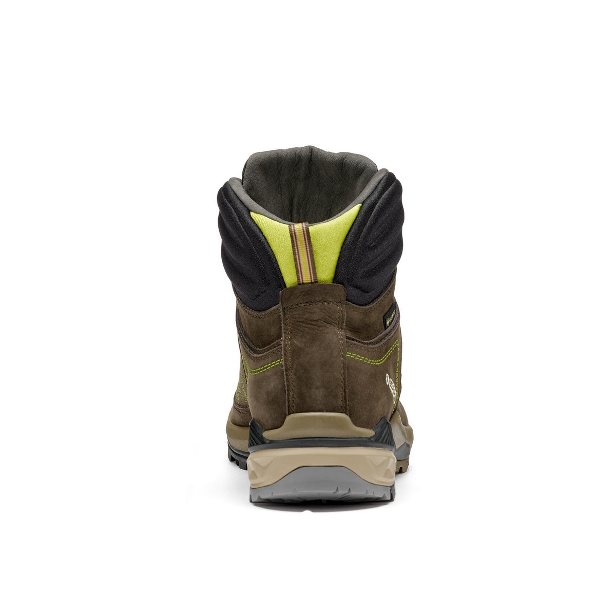Asolo Falcon EVO NBK Wide Fit – Men's product view 3 — DARK BROWN / LIME