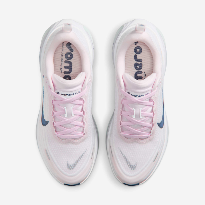 Nike Vomero Plus Women product view 4 — Pearl Pink/White/Barely Green/Midnight Navy