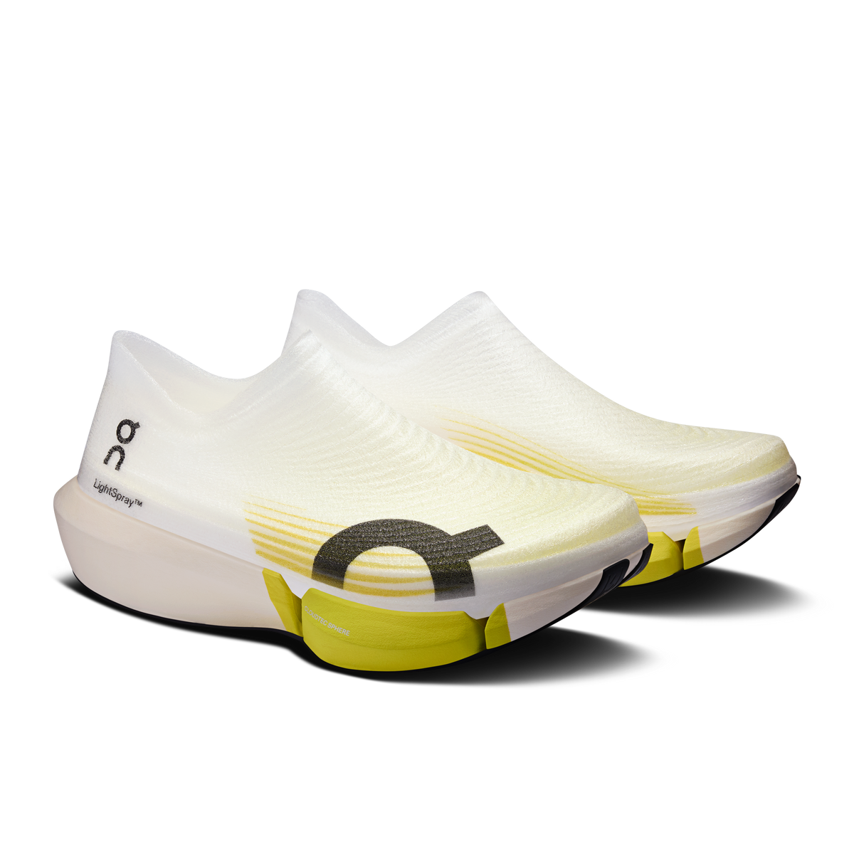 On LightSpray Cloudboom Strike 2 product view 6 — White | Lime