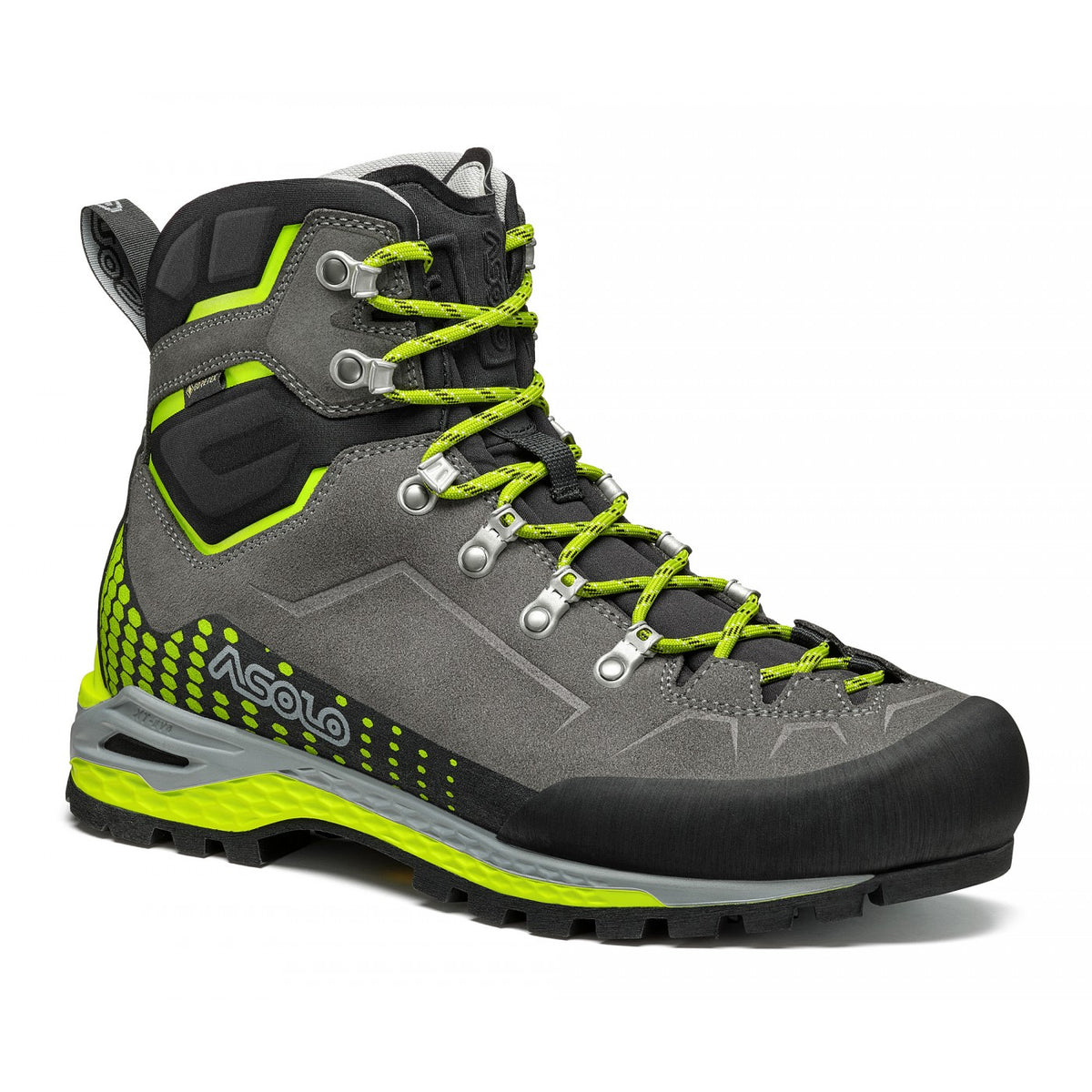 Asolo Freney EVO LTH GV – Men's product view 1 — GRAPHITE / GREEN LIME